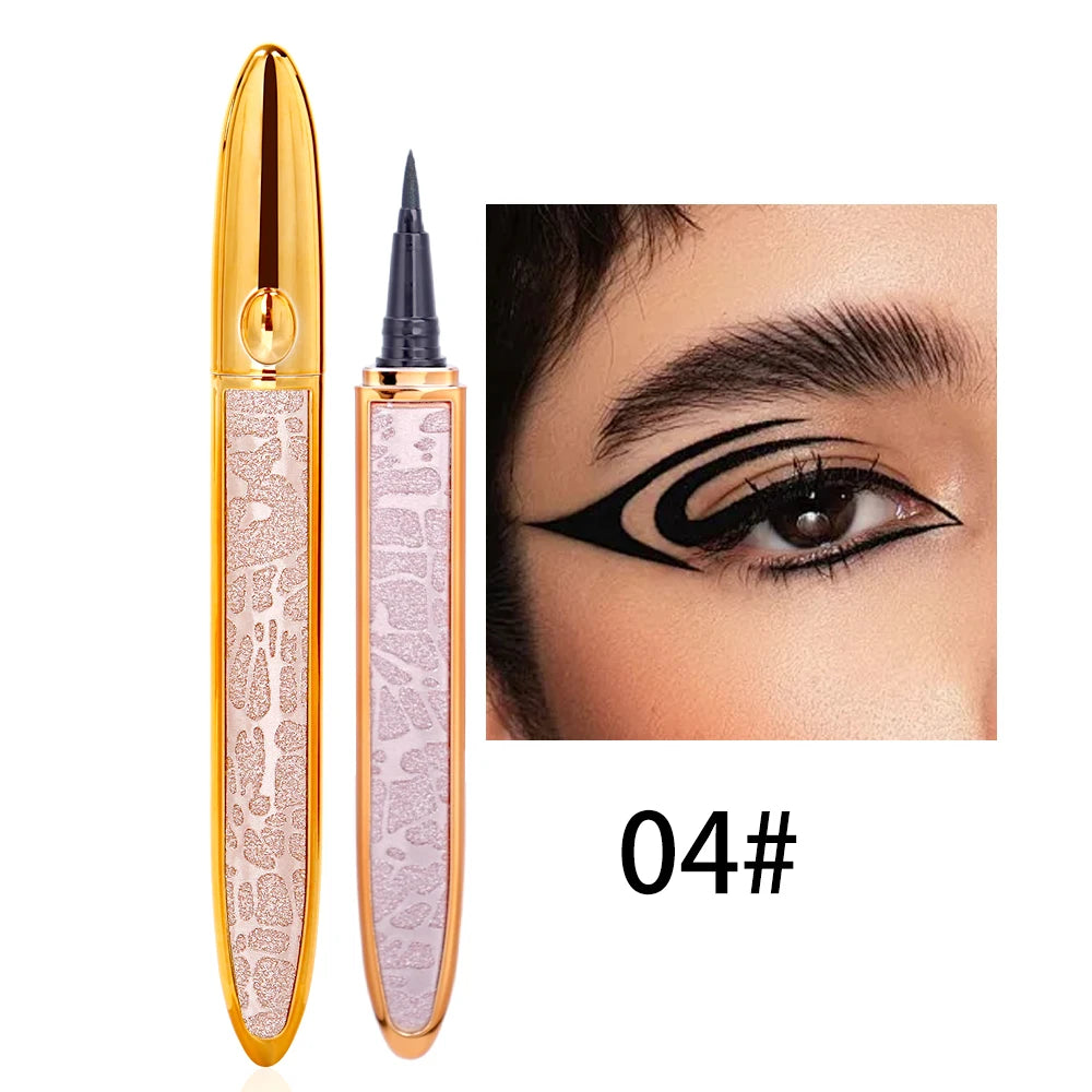 2 in 1 Self Adhesive  Long Lasting No Glue Non Magnetic Quick Drying Eyelashes Sticking Eye Liner Pen